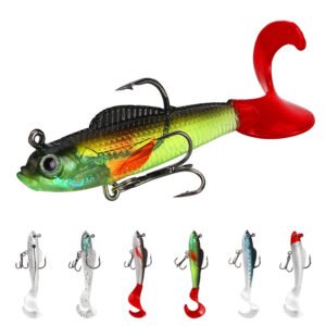 Leurre souple shad à tête plombée 9cm 9.5g