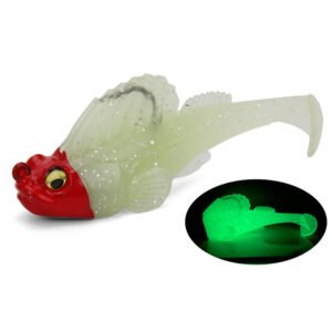 Leurre souple « T-tail » imitation poisson 5.5-7.5cm