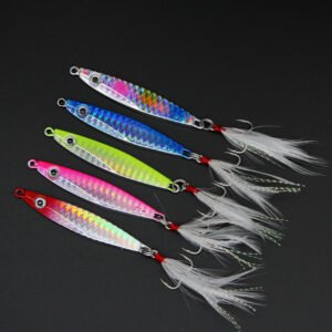 Leurre métallique type &lsquo;Jigging Spoon&rsquo; 7-30g