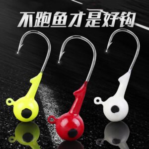 Têtes plombées pour leurres souples 2g-20g – Couleurs assorties