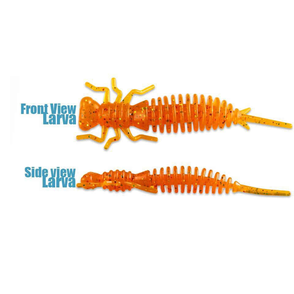 Bear King bearking dragonfly larvae simulation Soft Bait 5cm/6.2cm/8.5cm larvae fishing gear Luya bait – Image 5