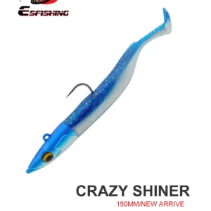 Leurre souple Crazy Shiner 150mm 30g – T-tail