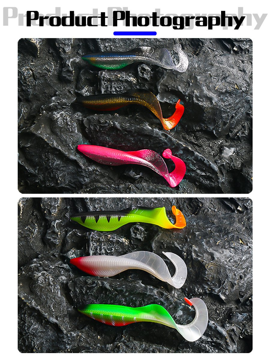 Leurre souple Dragon Grub 16cm 35g - Couleurs assorties – Image 4