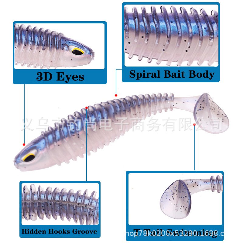 Leurre souple type shad 8-11cm - 4.5-9.5g – Image 3