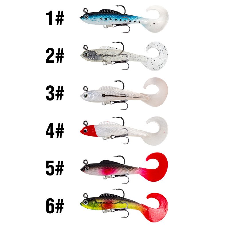Leurre souple shad queue de poisson 9cm 9.5g – Image 5