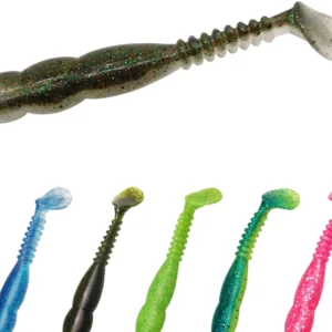 Esfishing Lure Soft Bait T-Tail Gourd-Shaped Vibe Shiner 115mm Artificial Bait for Pike and Mandarin Fish