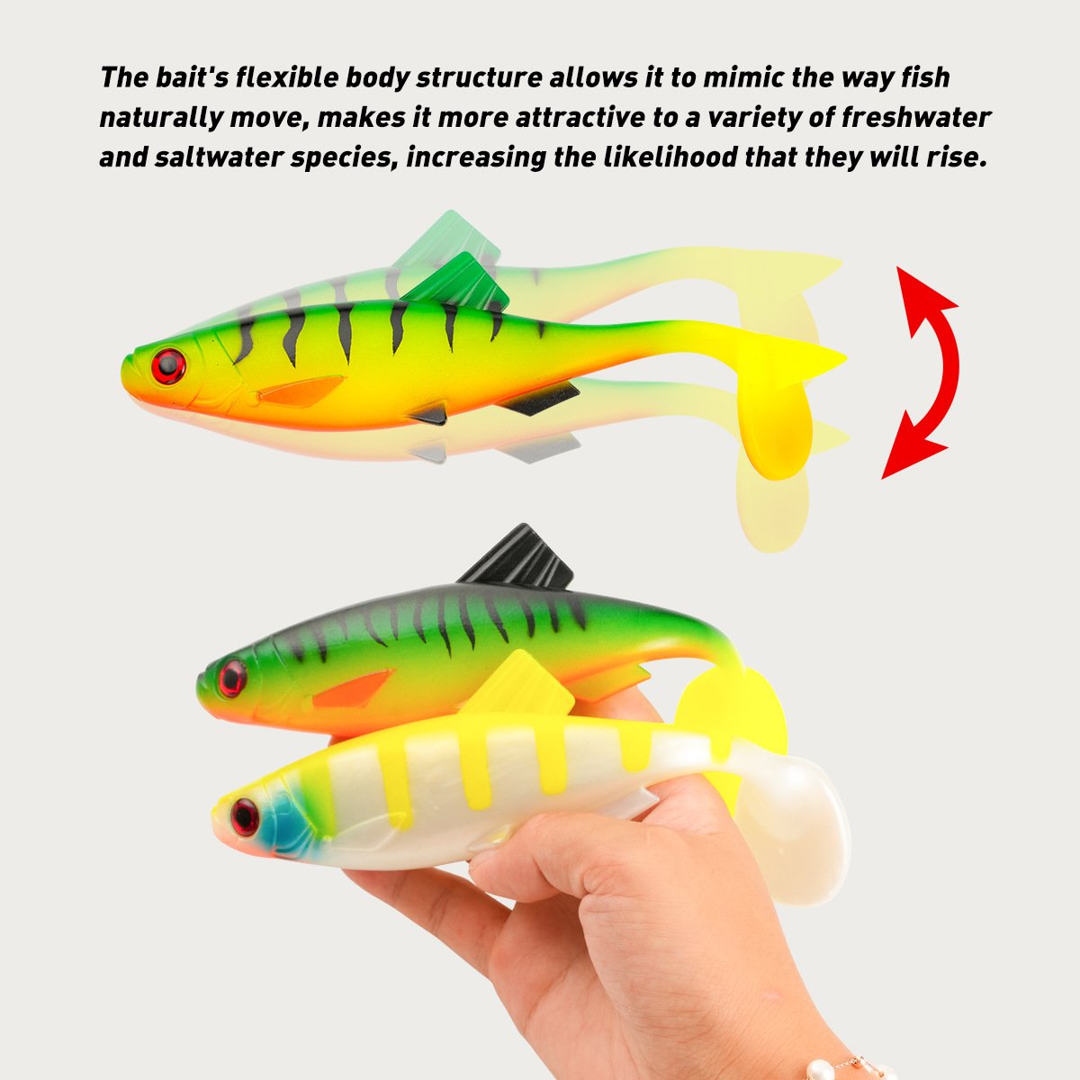 Leurre souple Swimbait 15-20cm 24-56g – Image 2