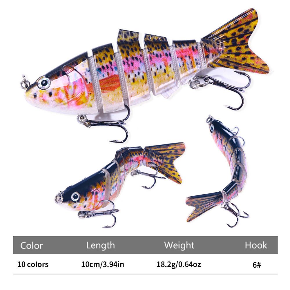 Leurre articulé 6 segments 10cm 18.2g - Imitation poisson – Image 3