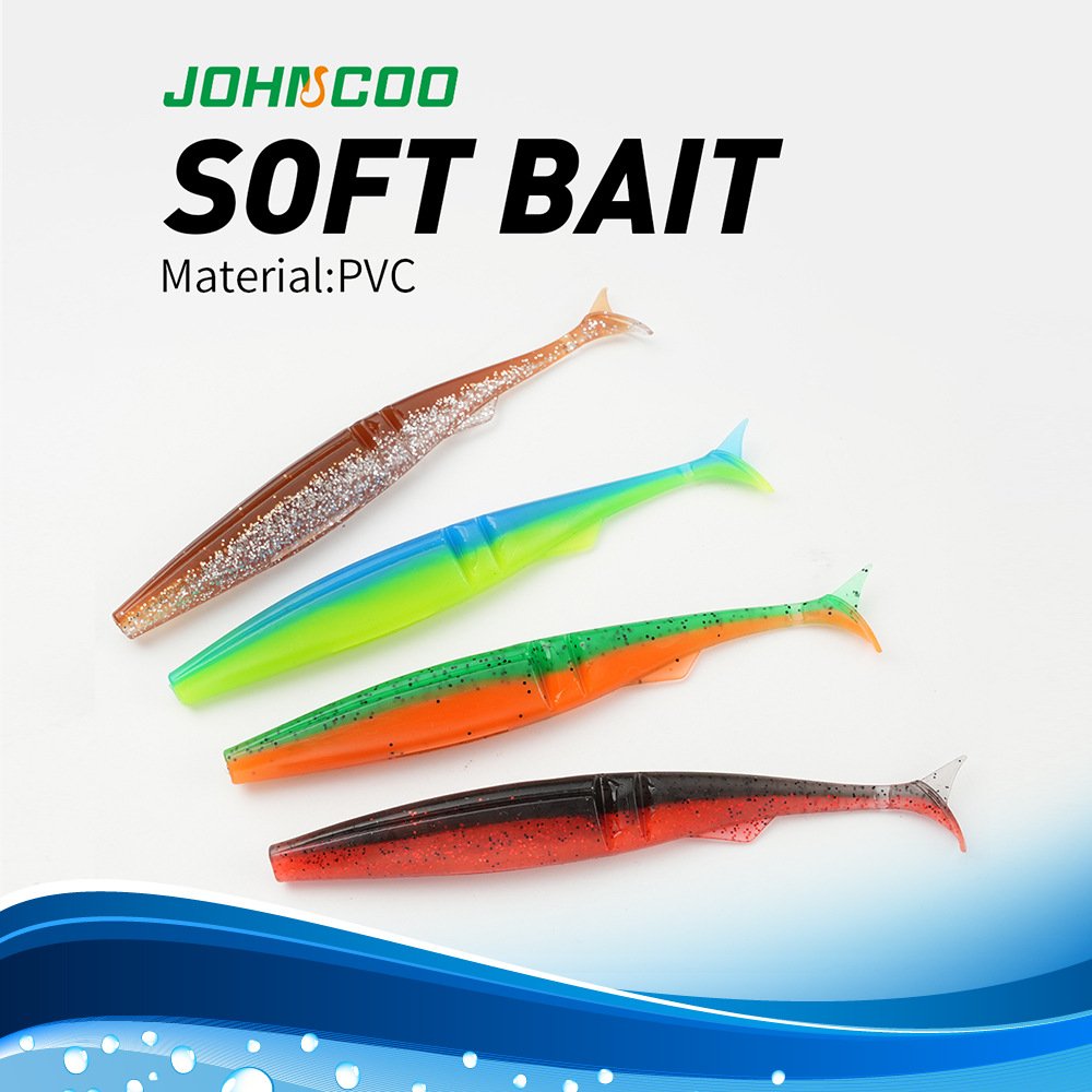 Leurre souple T-tail 12cm 10g - Lot de 5
