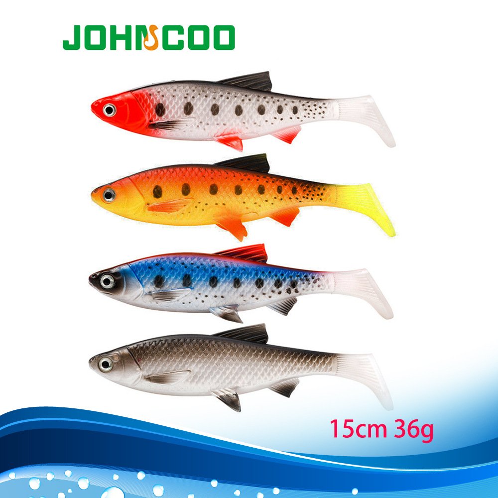 Leurre souple type poisson nageur 15cm 36g