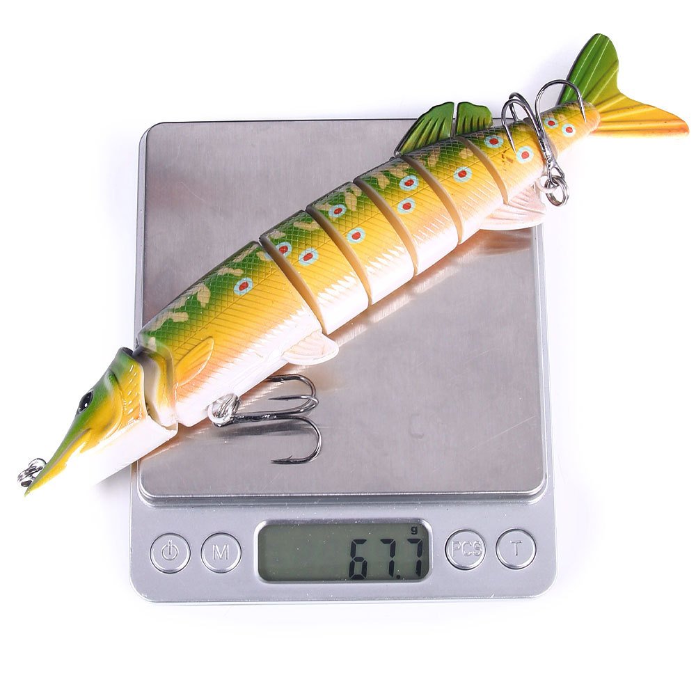 Leurre articulé 8 sections 12.5cm/18.5g - 20cm/67.5g – Image 4