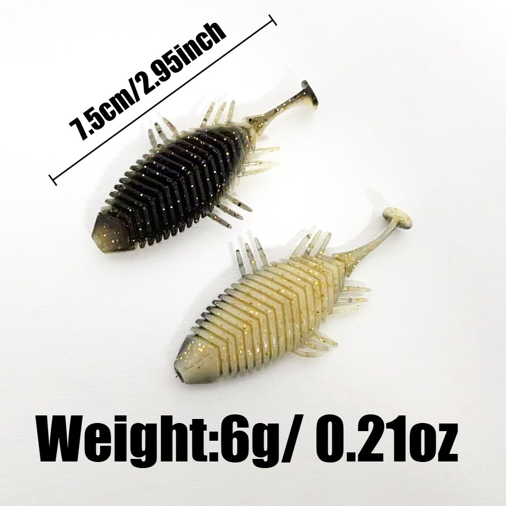 Leurre souple "Sea Worm" 7.5cm 6g - Imitation crustacé – Image 2
