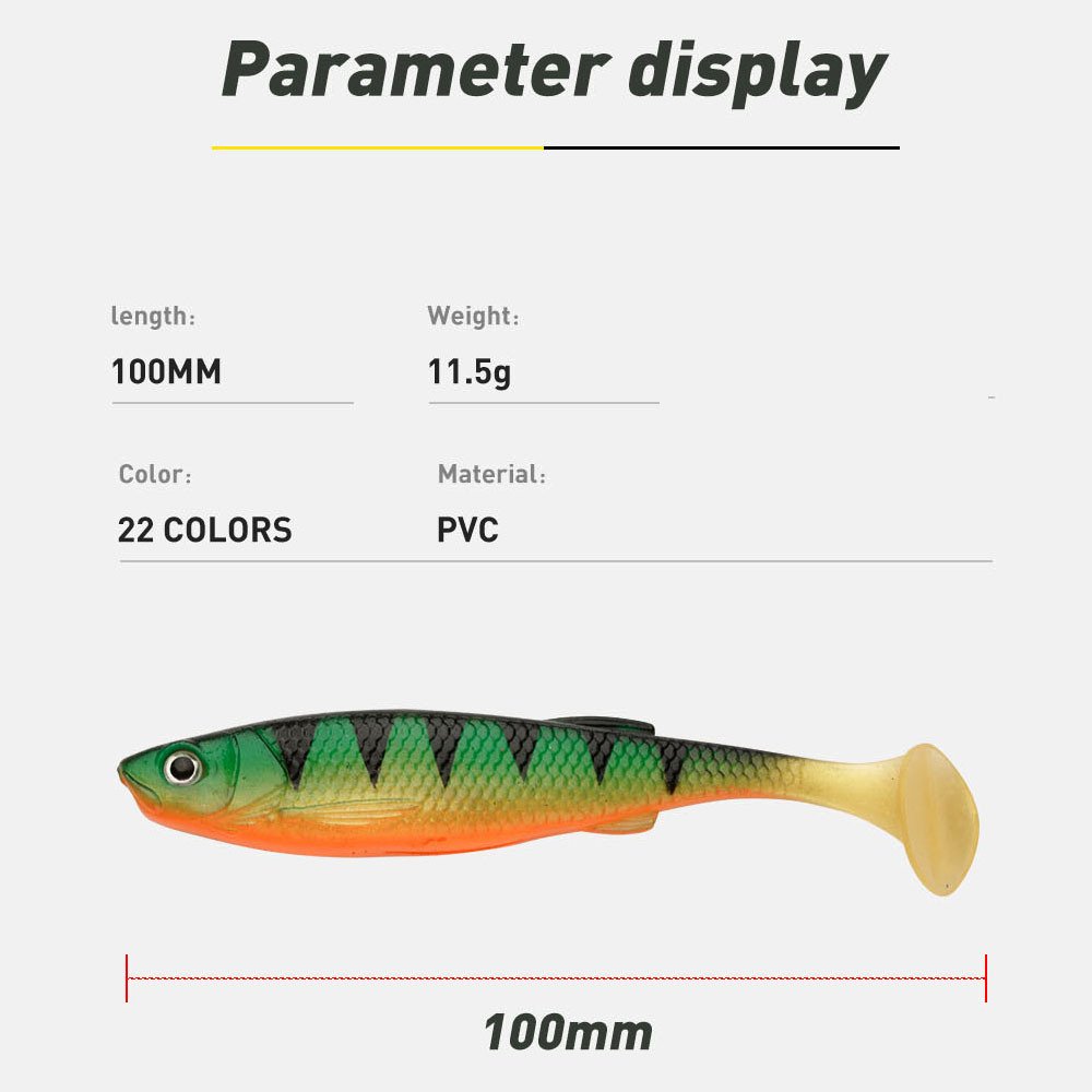 Leurre souple shad T-tail 100mm 11.5g – Image 2