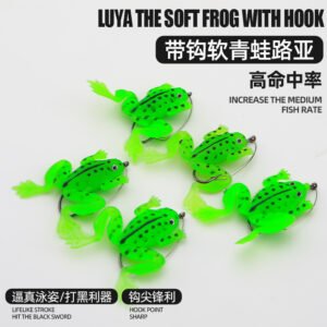 Leurre souple grenouille 4-5cm 4-5g – Vert