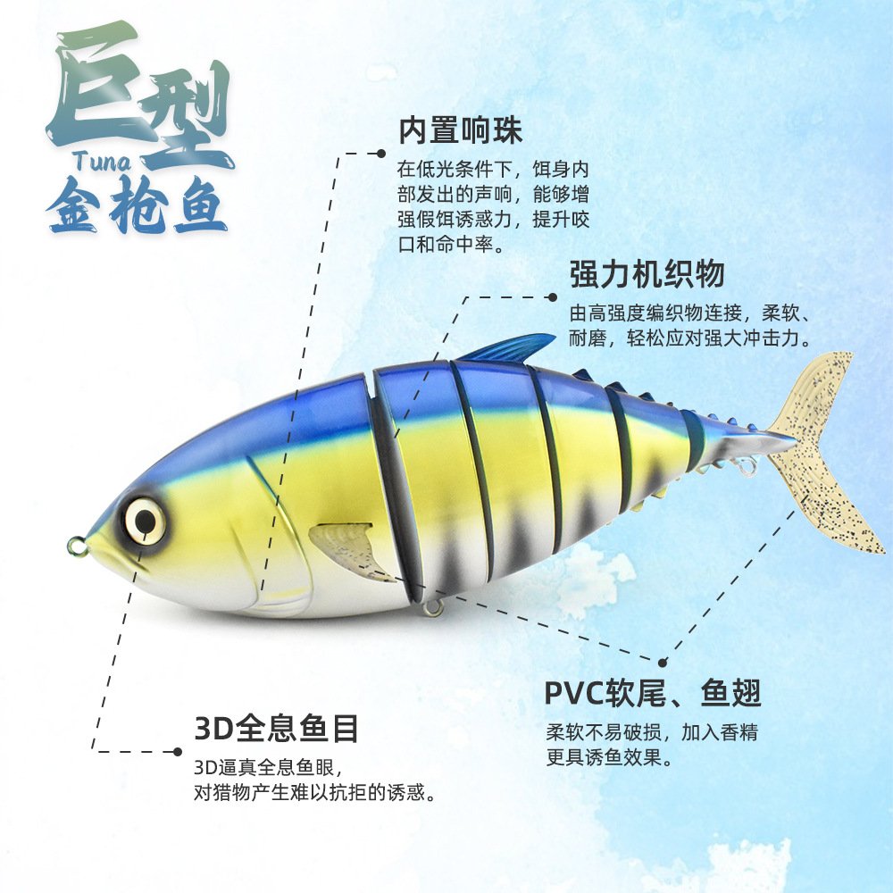 Leurre articulé 40cm 1027g - Imitation poisson – Image 3