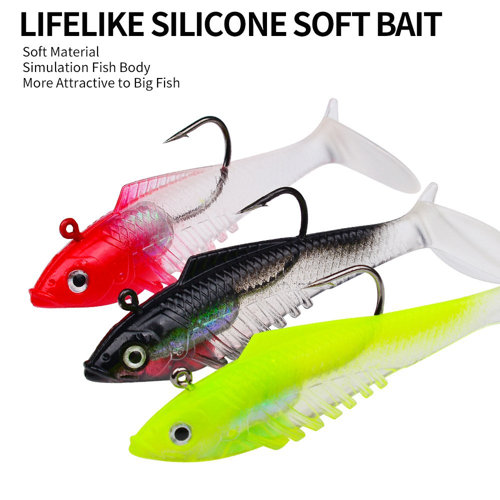 Leurre souple shad 7.5cm-9.7cm 11g-19g – Image 5