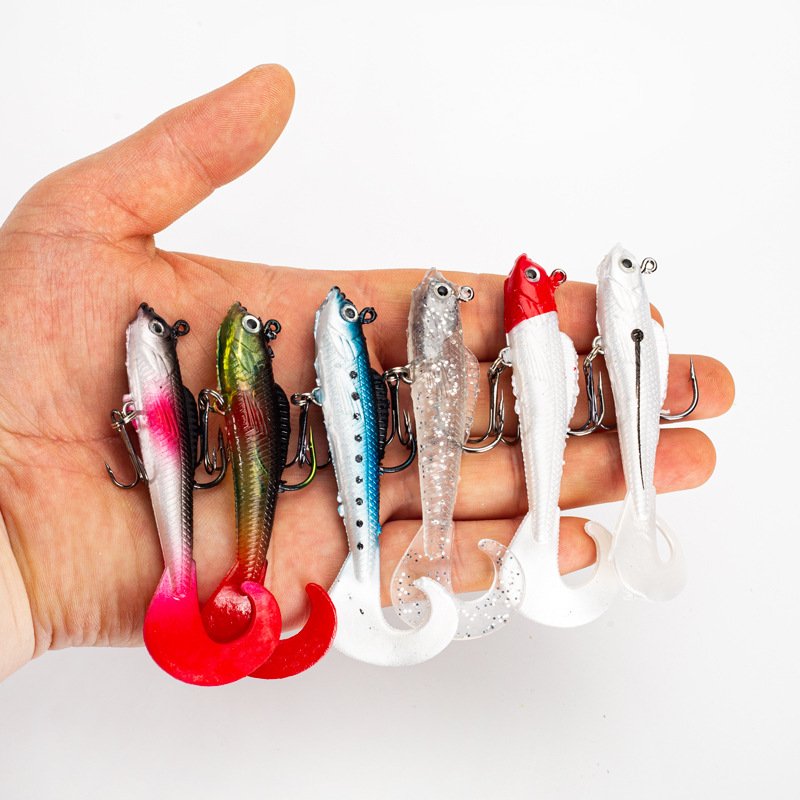 Leurre souple shad queue de poisson 9cm 9.5g – Image 2
