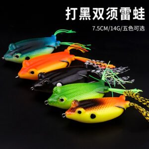 Leurre grenouille 7.5cm 14g – Imitation grenouille pour pêche black bass