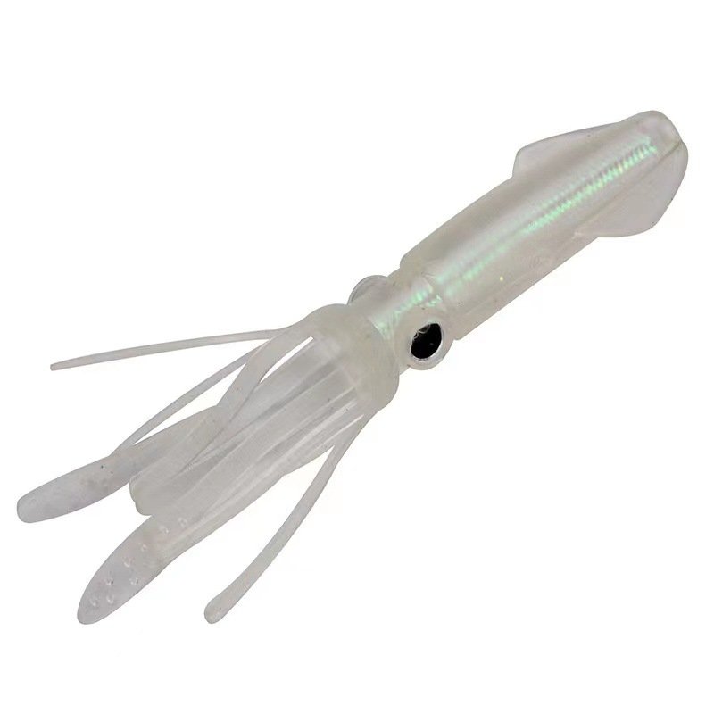 Leurre souple calamar 10.5cm 8g - Vert/Blanc Lumineux, Multicolore – Image 2