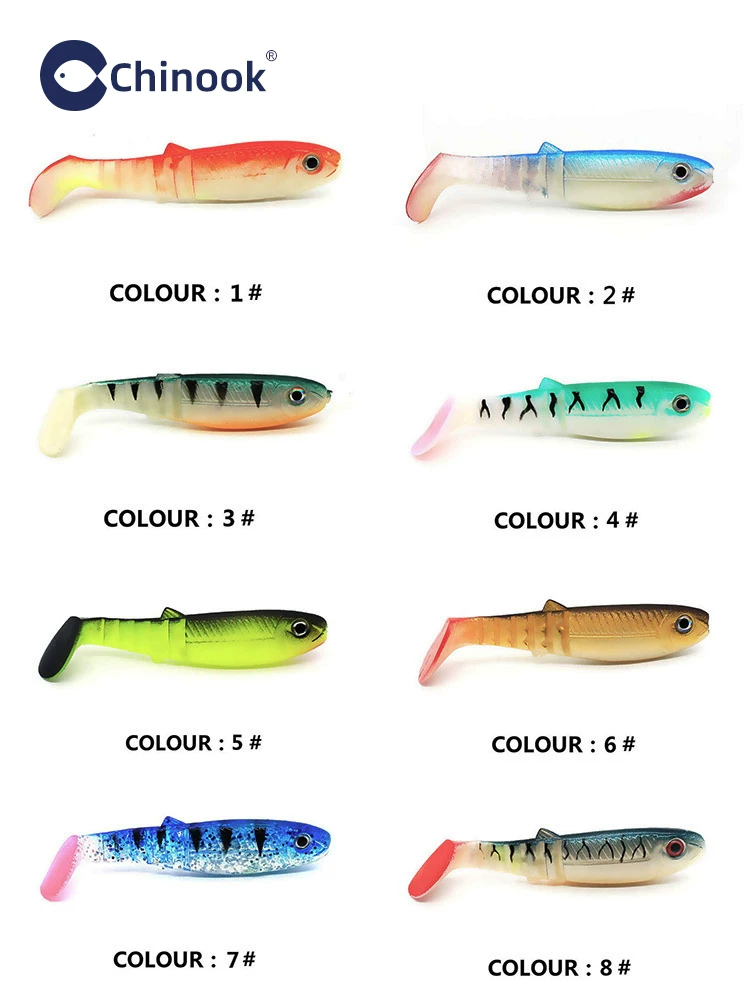 Leurre souple Cannibal Shad 8cm 5.8g - 10 pièces – Image 4