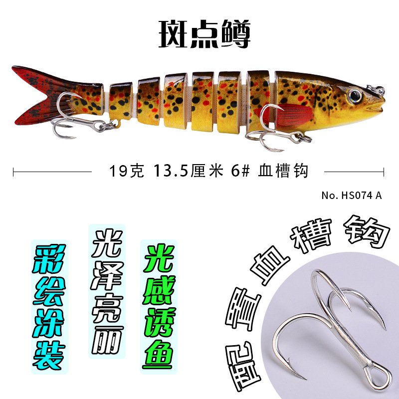Leurre dur articulé 13.5cm 19g imitation poisson – Image 3