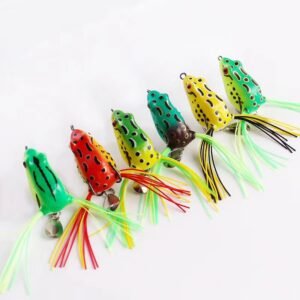 Cross-border sharp-billed small Thunderfrog Luya fake bait soft bait 7g/4cm black bait fishing gear fishing supplies mini fake bait